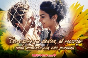 Frase de Amor en Bonita Postal HD con Imagen de Pareja para Facebook