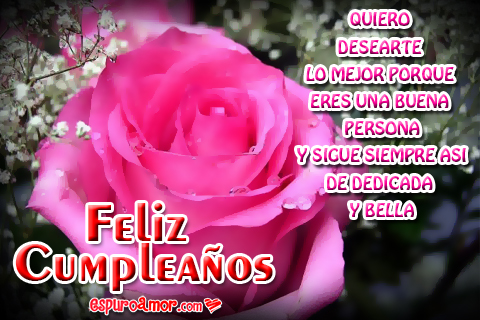 Dedicatorias de Feliz Cumpleaños con Hermosas Rosas Rojas